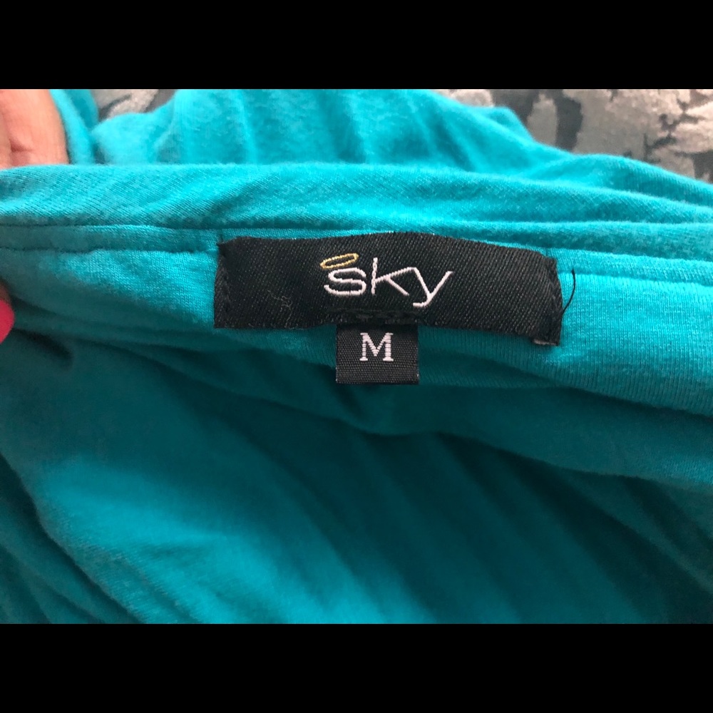 Strapless turquoise dress - Picture 3 of 3